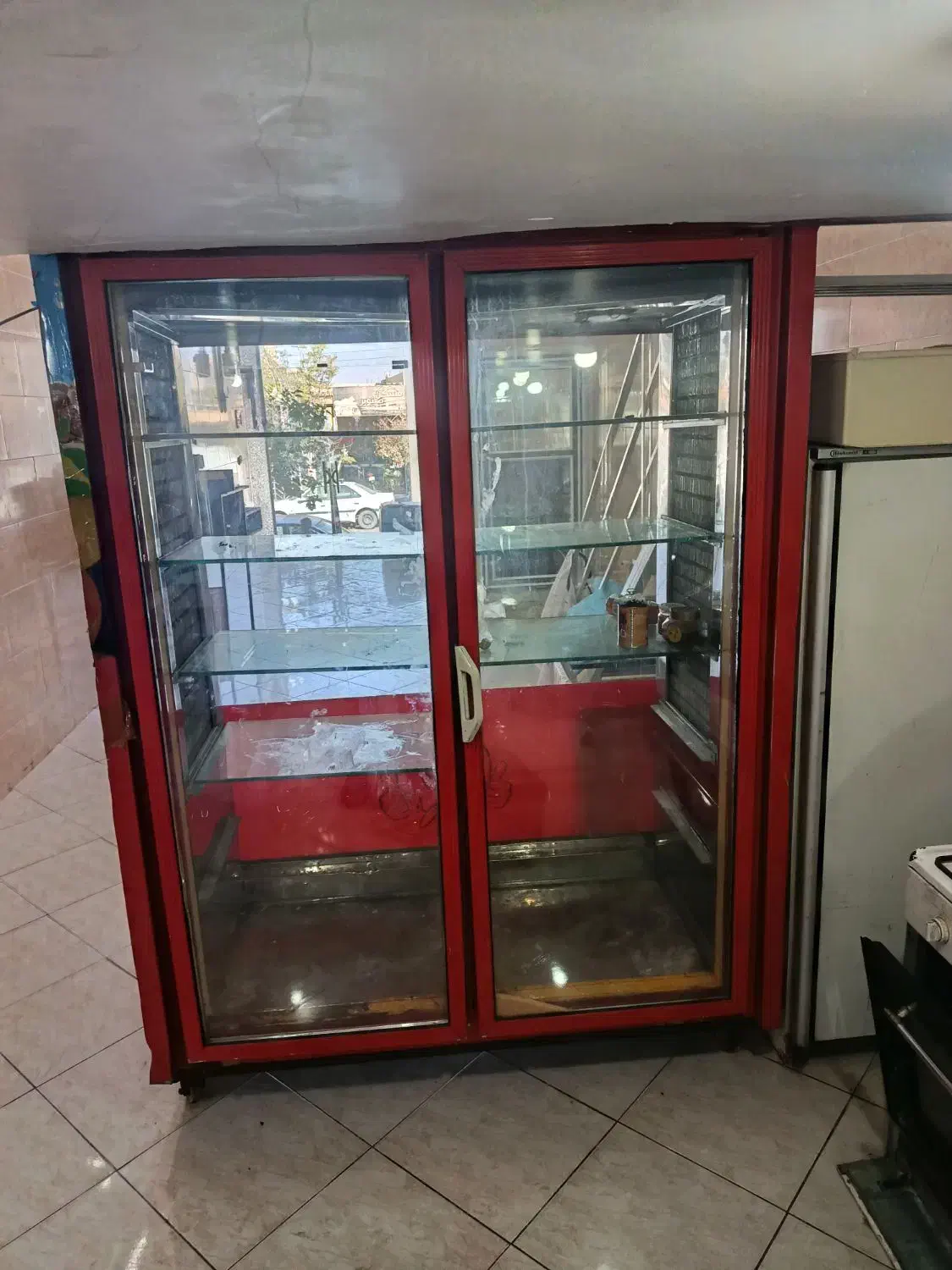 یخچال ویترینی دو درب عمق بزرگ|یخچال و فریزر|یزد, |دیوار