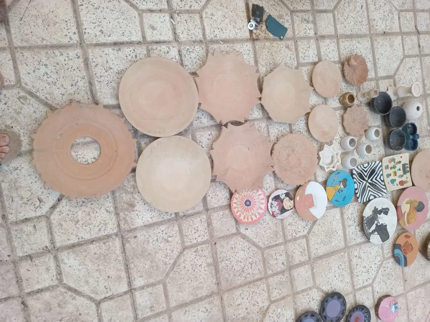 بشقاب سفالی|صنایع دستی و سایر لوازم تزئینی|سبزوار, فرهنگیان|دیوار