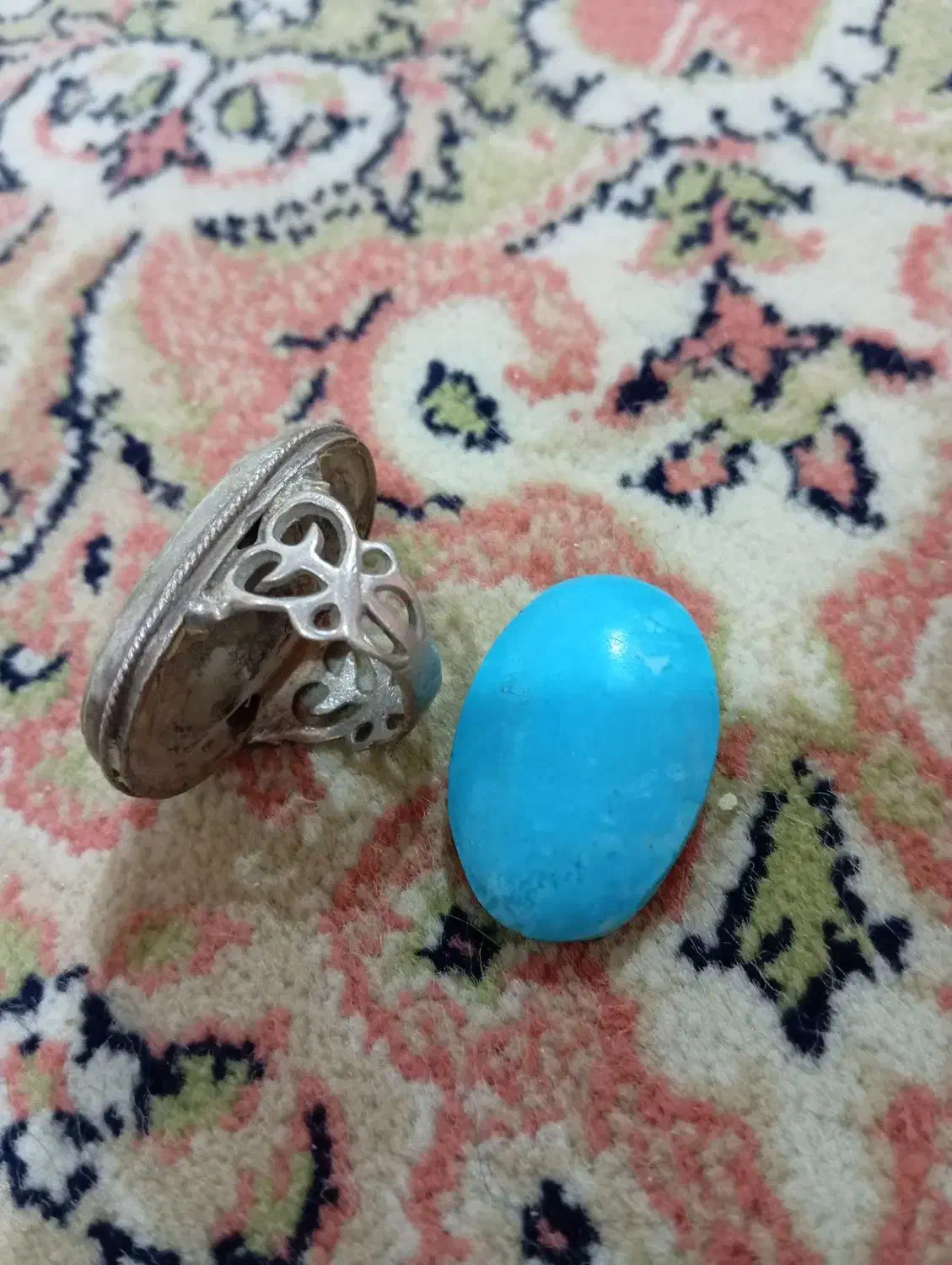 انگشتر فیروزه نیشابوری|جواهرات|سراوان, |دیوار