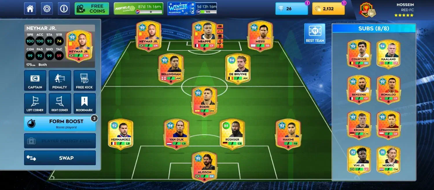 اکانت دریم لیگ ارزان|کنسول، بازی ویدئویی و آنلاین|بجنورد, |دیوار