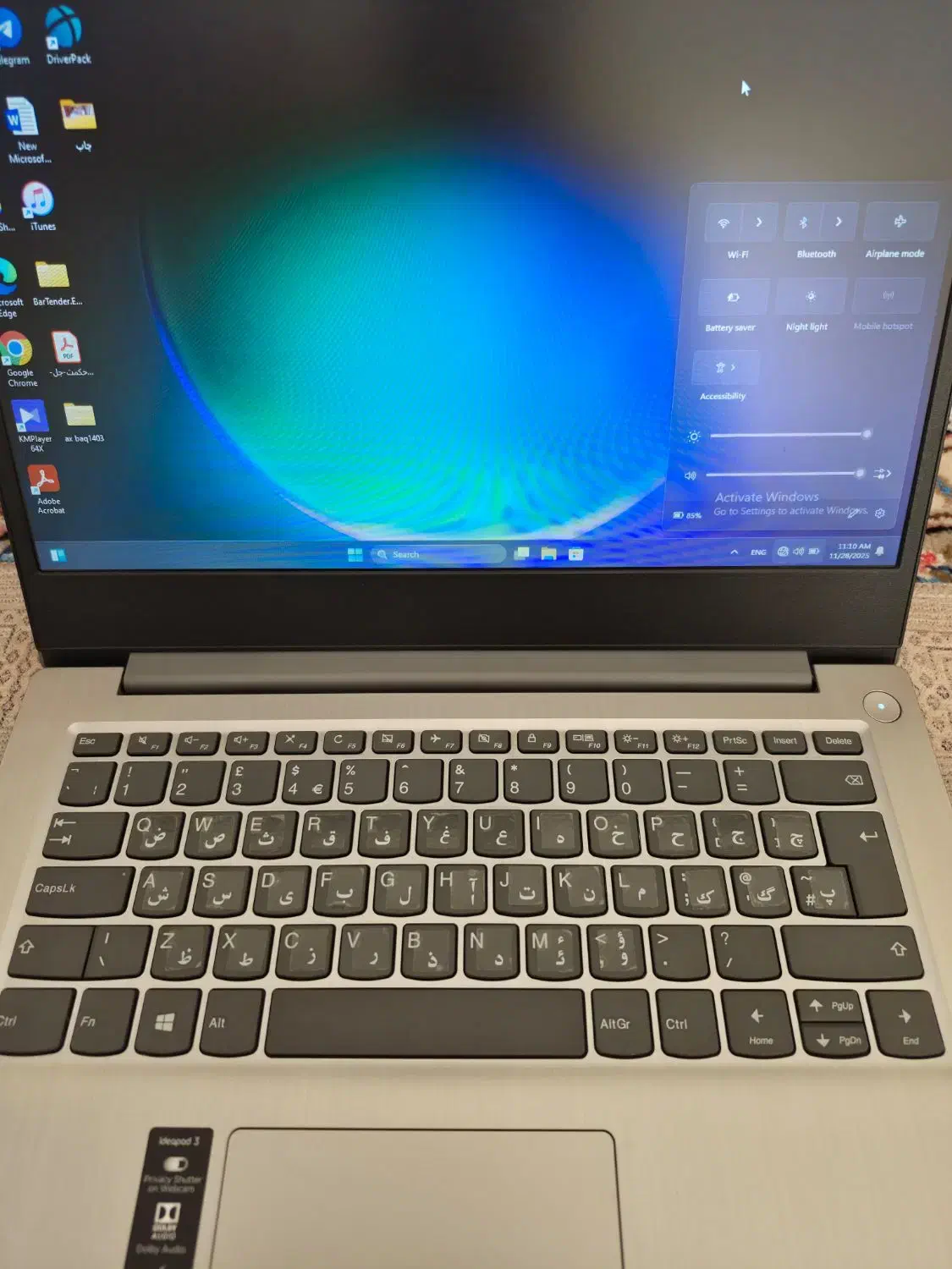 ideapad3 لنوو|رایانه همراه|تهران, تهرانسر شمالی|دیوار