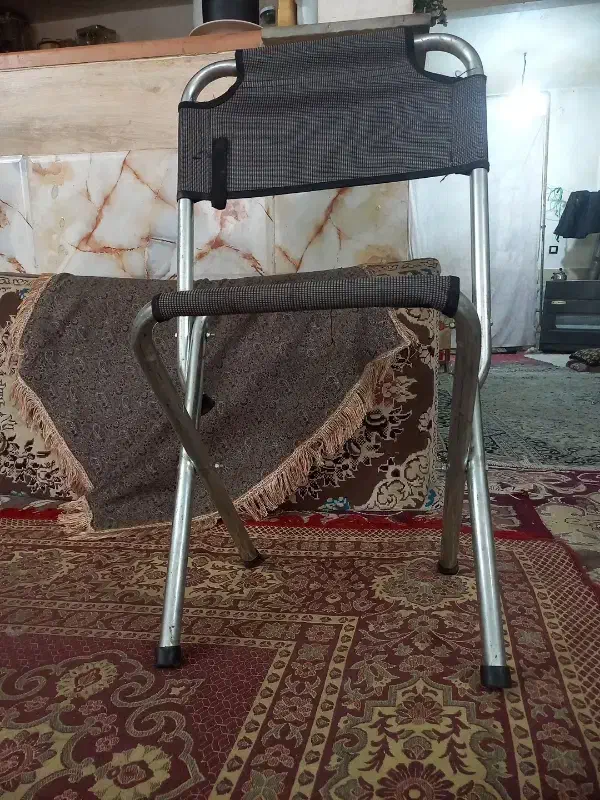 صندلی فلزی با پارچه عالی،قابل جمع شدن|صندلی و نیمکت|سبزوار, قلعه‌نو دهزار|دیوار