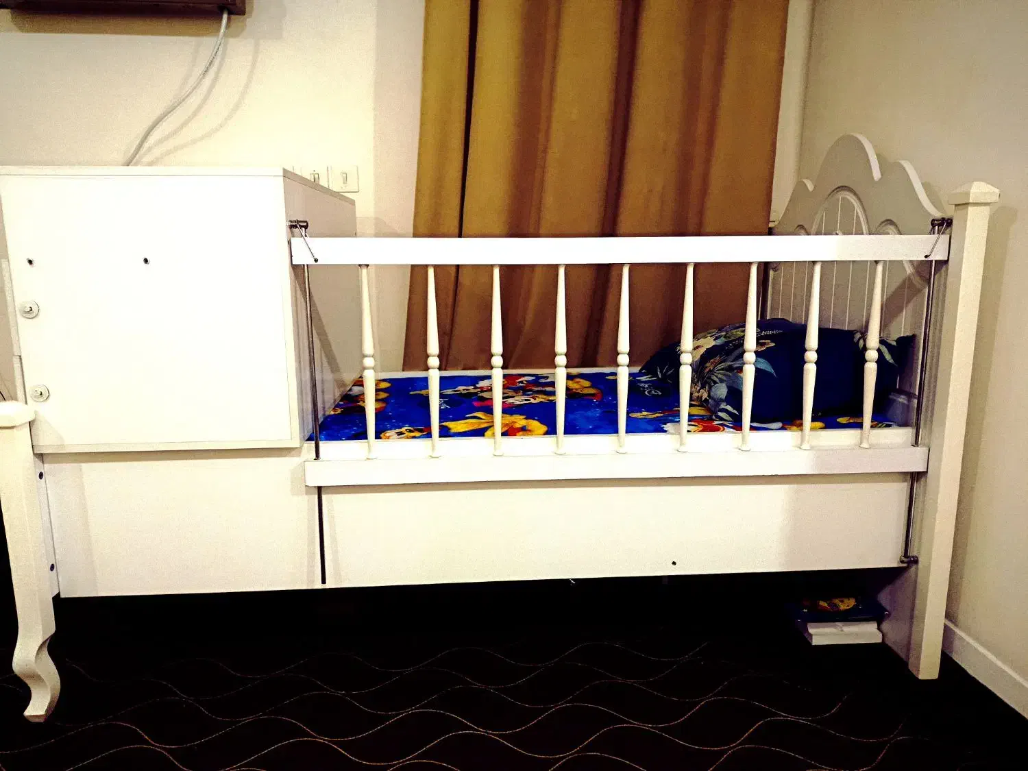 تخت دو منظوره کودک و نوجوان|تخت و سرویس خواب|شوش, |دیوار