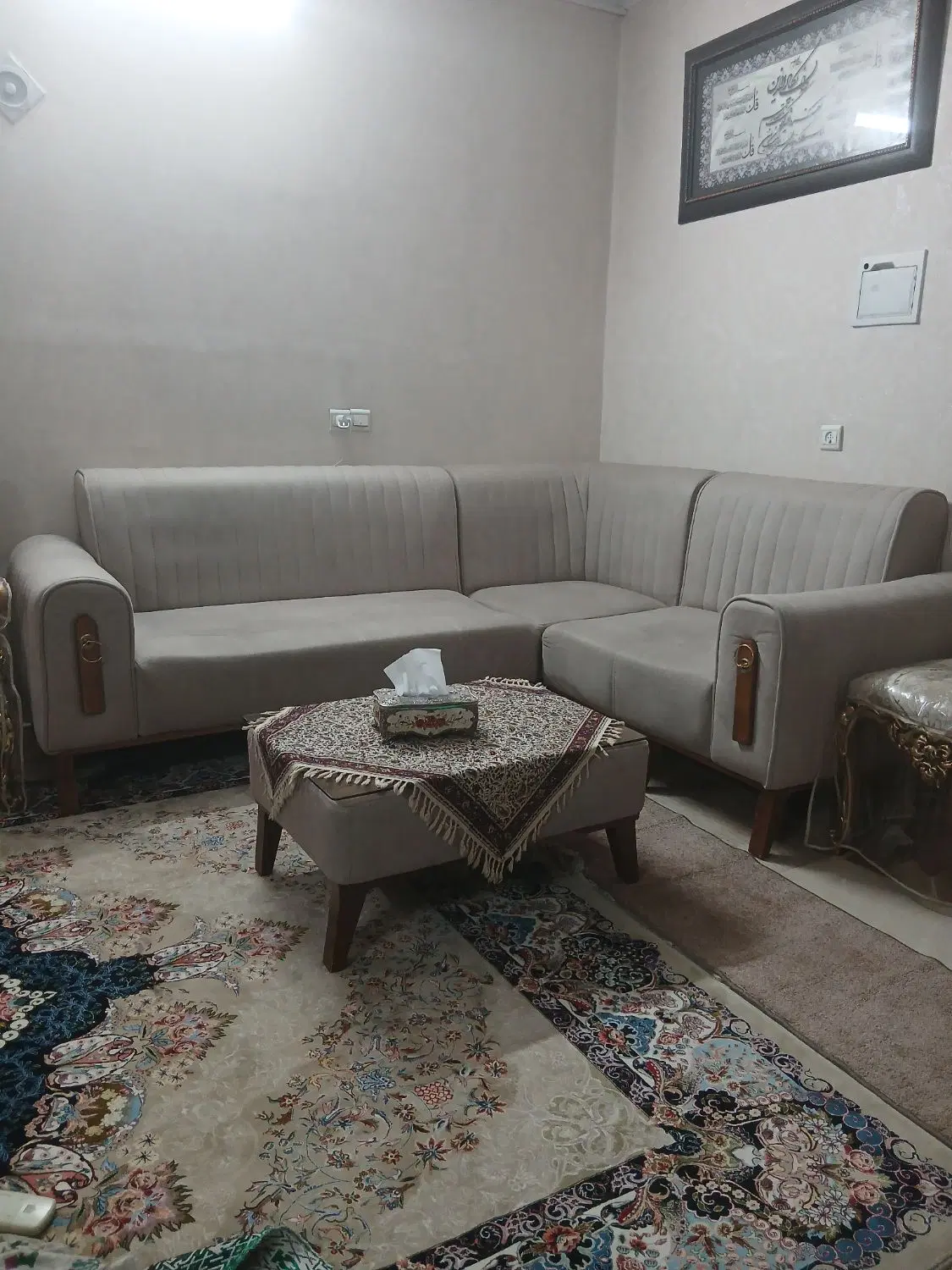 مبل ال راحتی در حد نو|مبلمان خانگی و میز عسلی|تهران, فیروزآباد|دیوار