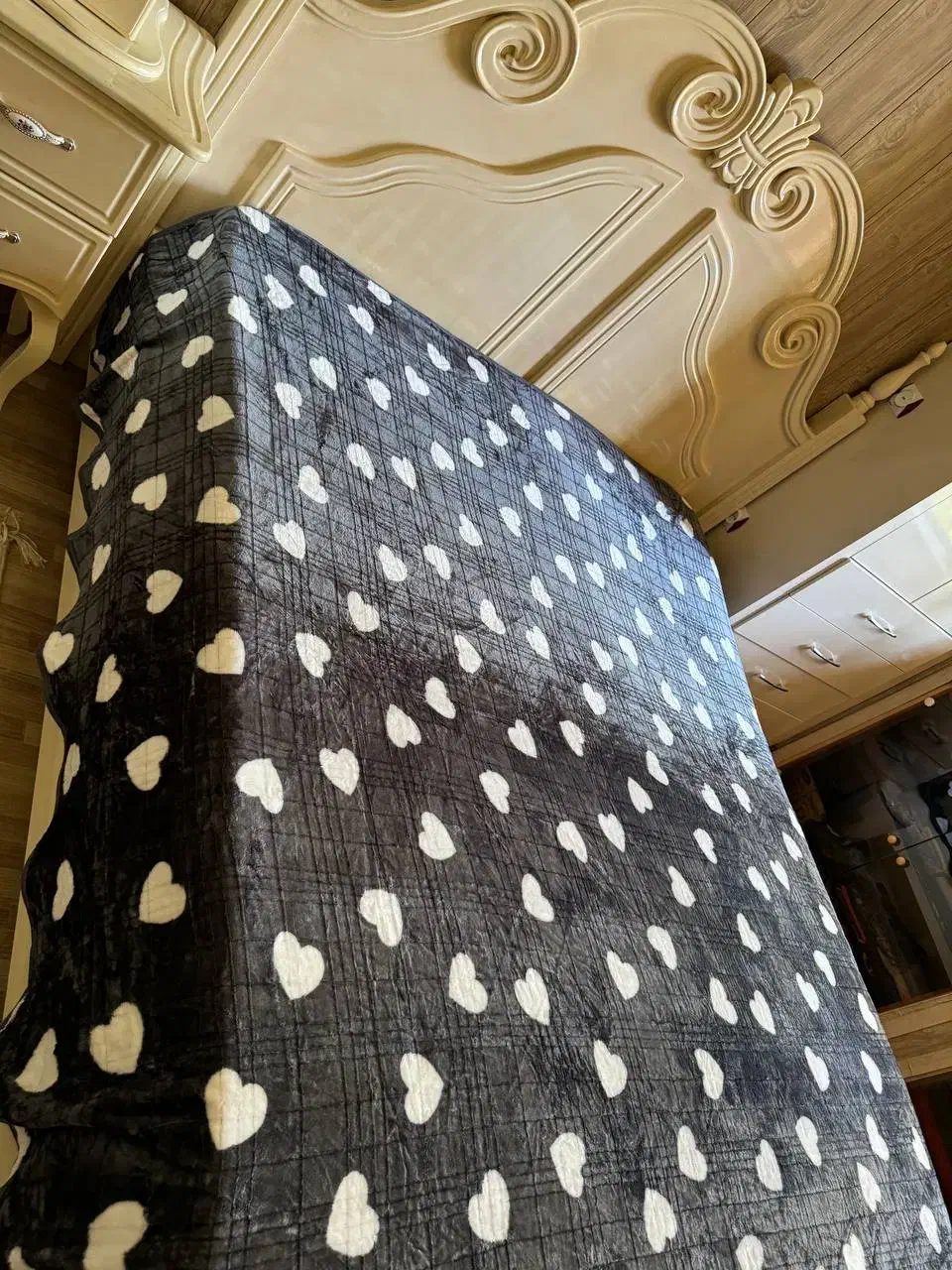 پتو ژله ای قلبی دونفره|رختخواب، بالش، پتو|ارومیه, |دیوار