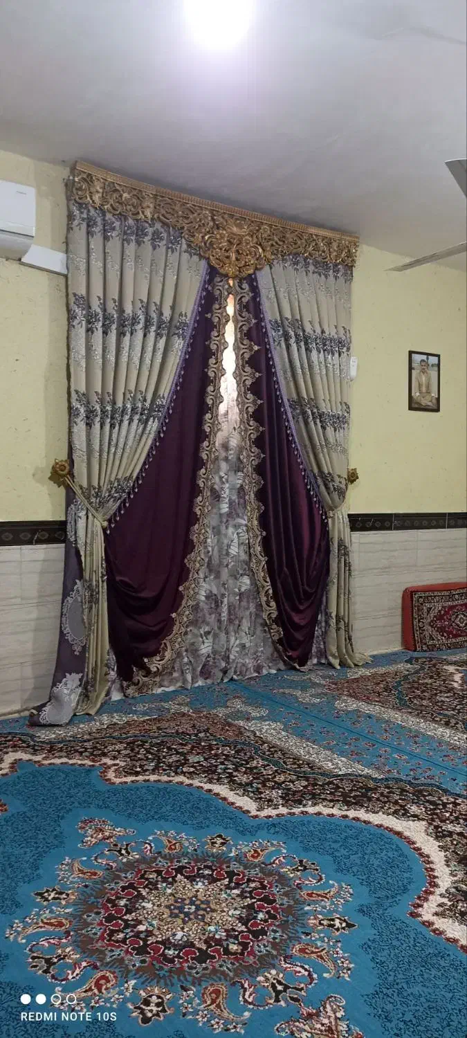 پرده همراه کتیبه|پرده، رانر، رومیزی|خرمشهر, |دیوار