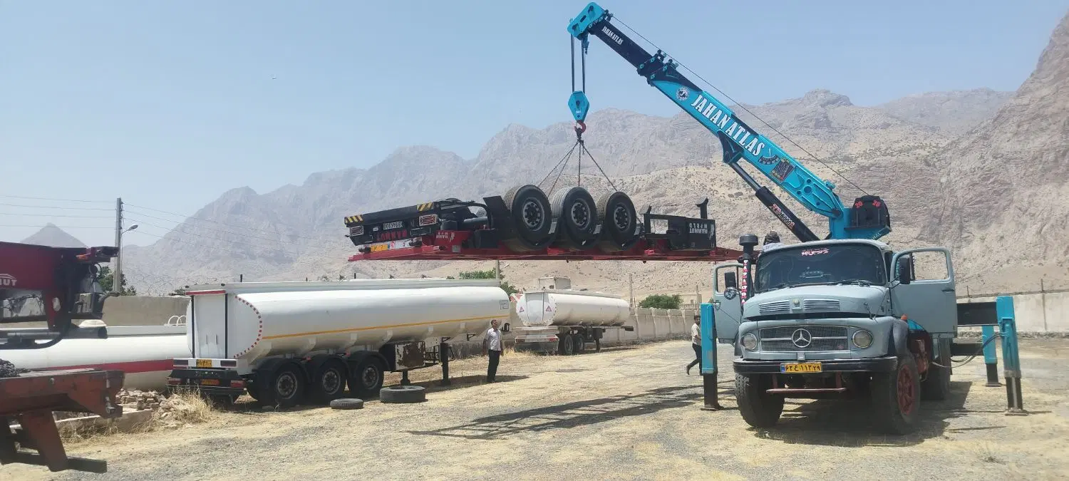 جرثقیل بنز ده چرخ  دو عدد16تن مدل 56 و55|خودرو سنگین|تهران, سعیدآباد|دیوار