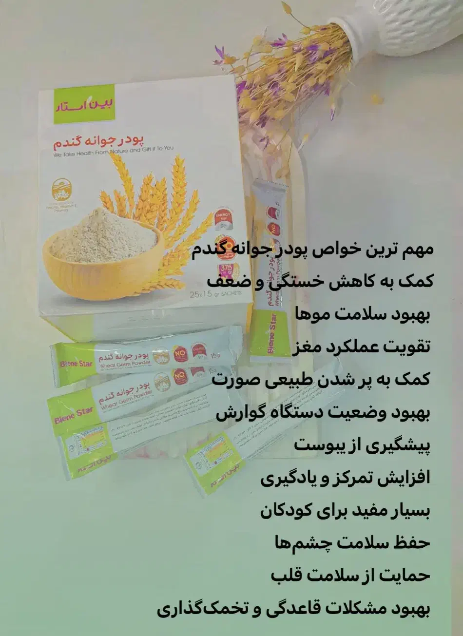 پودر جوانه گندم چاقی صورت صد درصد تضمینی|خوردنی و آشامیدنی|مشهد, رده|دیوار