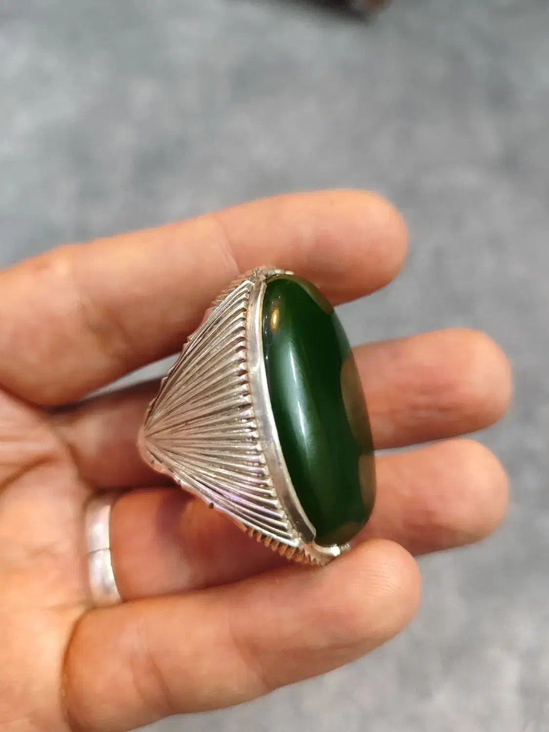 یشم دوقاب شیراز نقره امضا دار|جواهرات|شیراز, گویم|دیوار