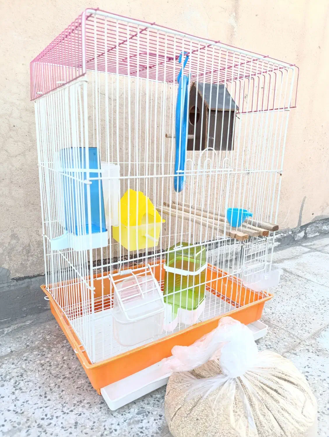 قفس پرنده بزرگ همراه با کلی لوازم.کاملا نو|لوازم جانبی حیوانات|قرچک, زیبا شهر|دیوار