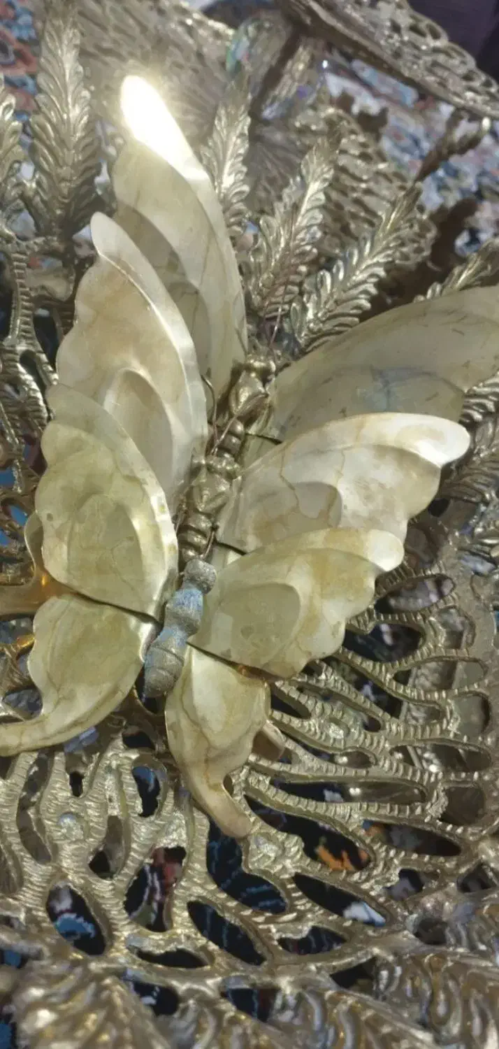 سه عدد پروانه برنز|ساعت دیواری و تزئینی|باسمنج, |دیوار