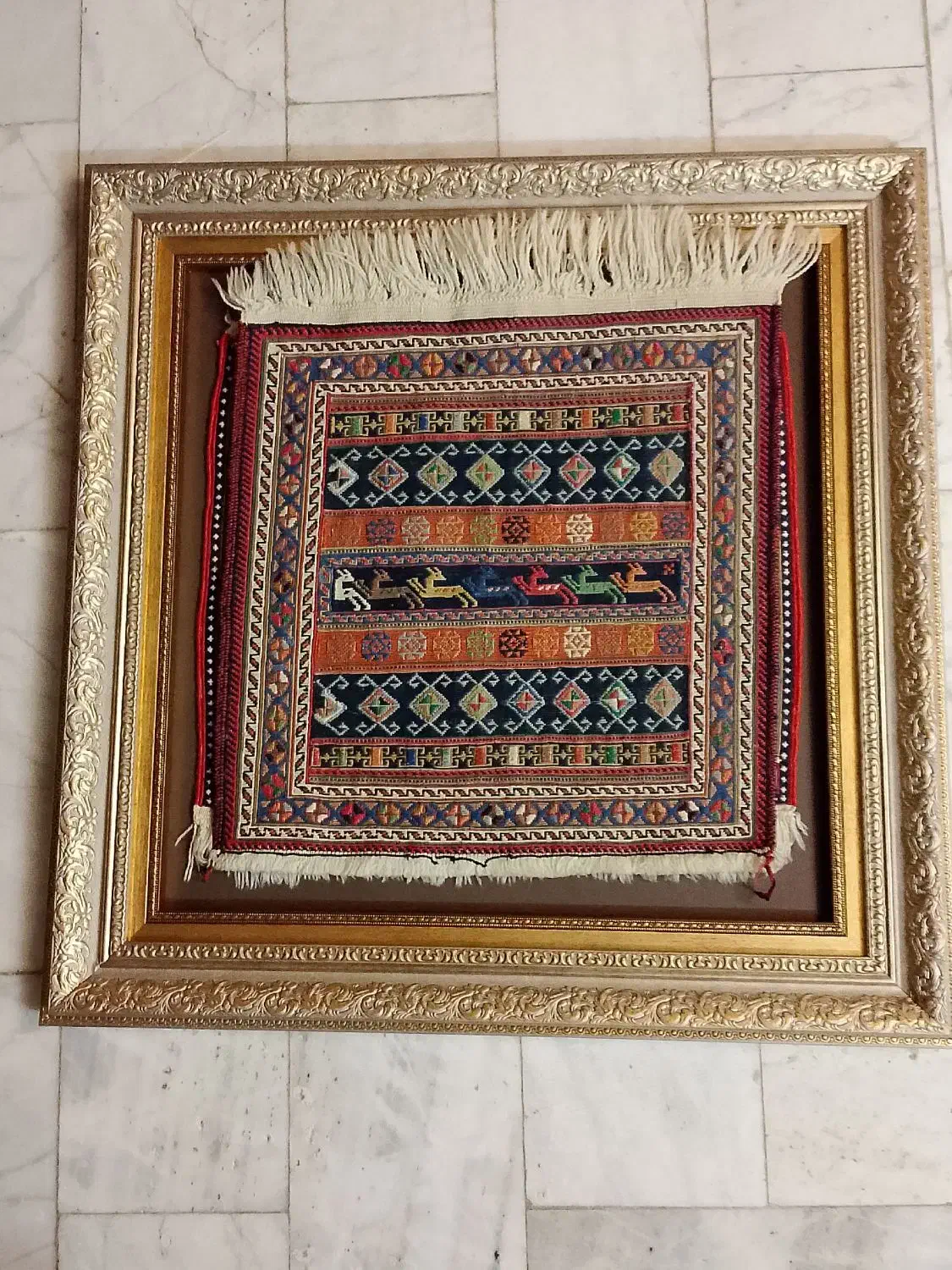 تابلوگلیم فرش پشم سوزن دوزی سیرجان|تابلو فرش|اصفهان, بهار آزادی|دیوار