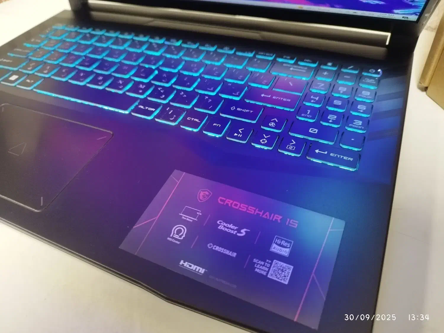لپتاپ گیمینگ MSI CROSSHAIR 15 i7 11th RTX 3060 6G|رایانه همراه|تهران, جمهوری|دیوار