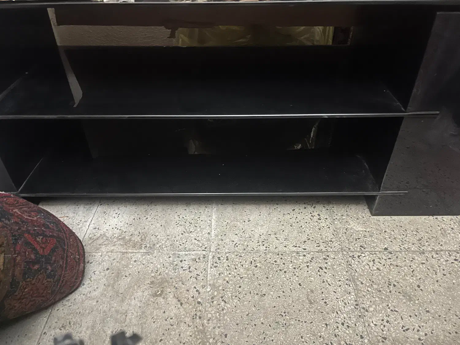 میز ال سی دی شیشه ای دودی|میز تلویزیون|زنجان, |دیوار