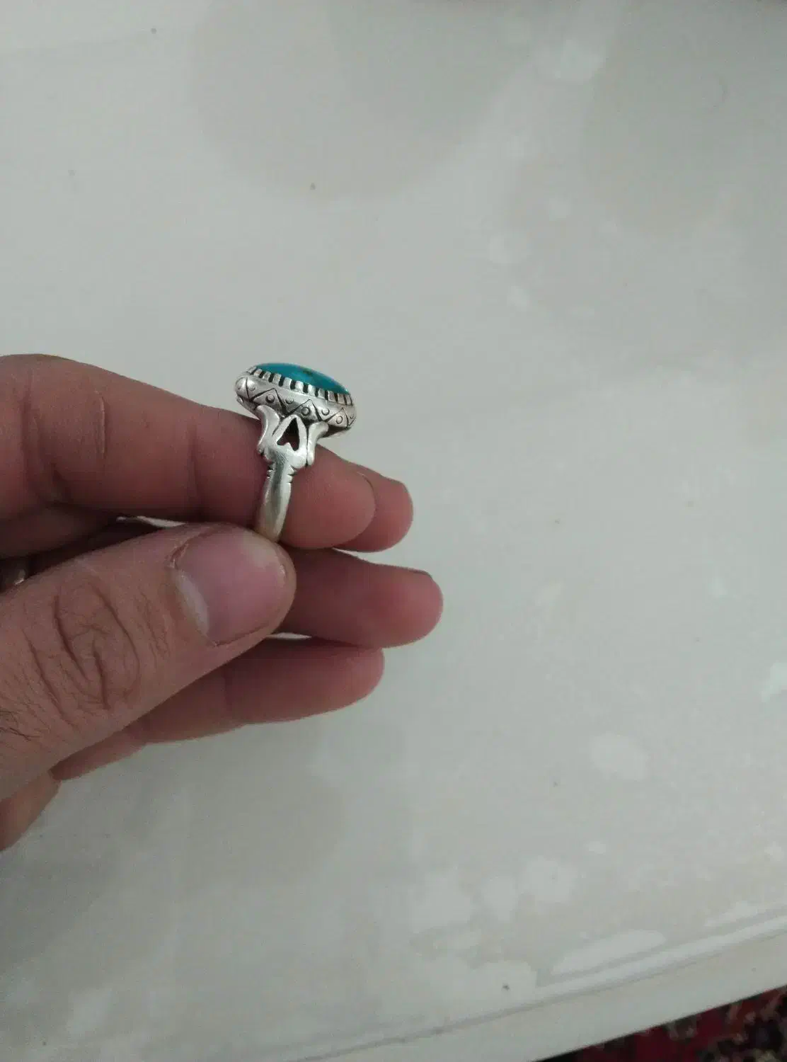 انگشتر نقره فیروزه|جواهرات|مراغه, |دیوار