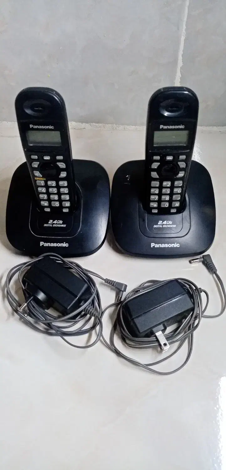 دو عددتلفن بی سیم پاناسونیک|تلفن رومیزی|مشهد, انقلاب|دیوار