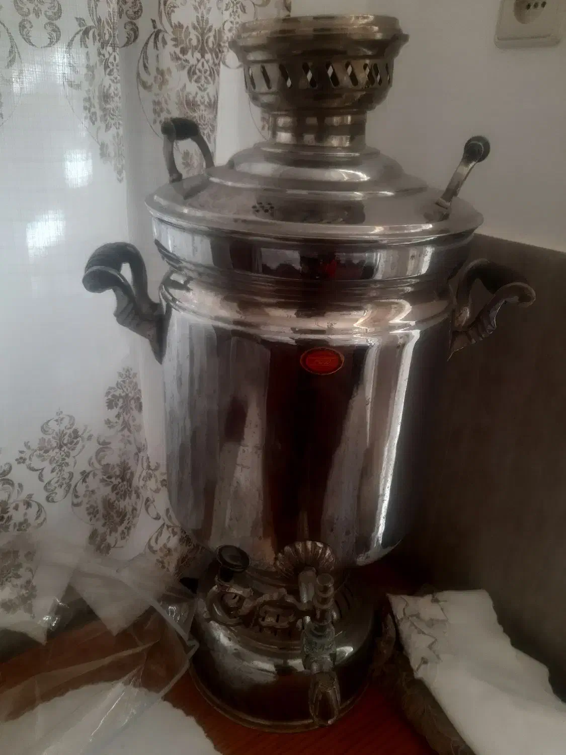 سماور استیل ۲۵ لیتری|سماور، چایساز، قهوهساز|قوچان, |دیوار