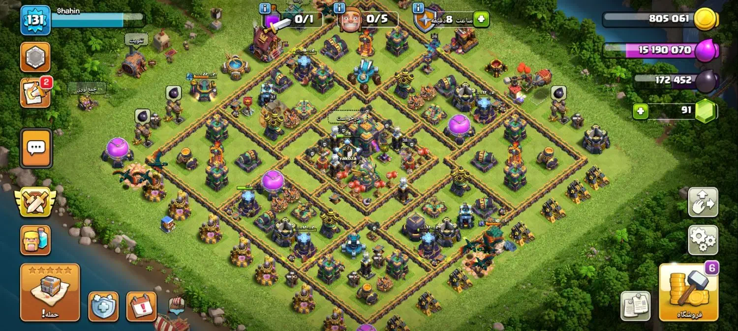 اکانت کلش تان ۱۴.۱۶.۱۰|کنسول، بازی ویدئویی و آنلاین|سنگر, |دیوار