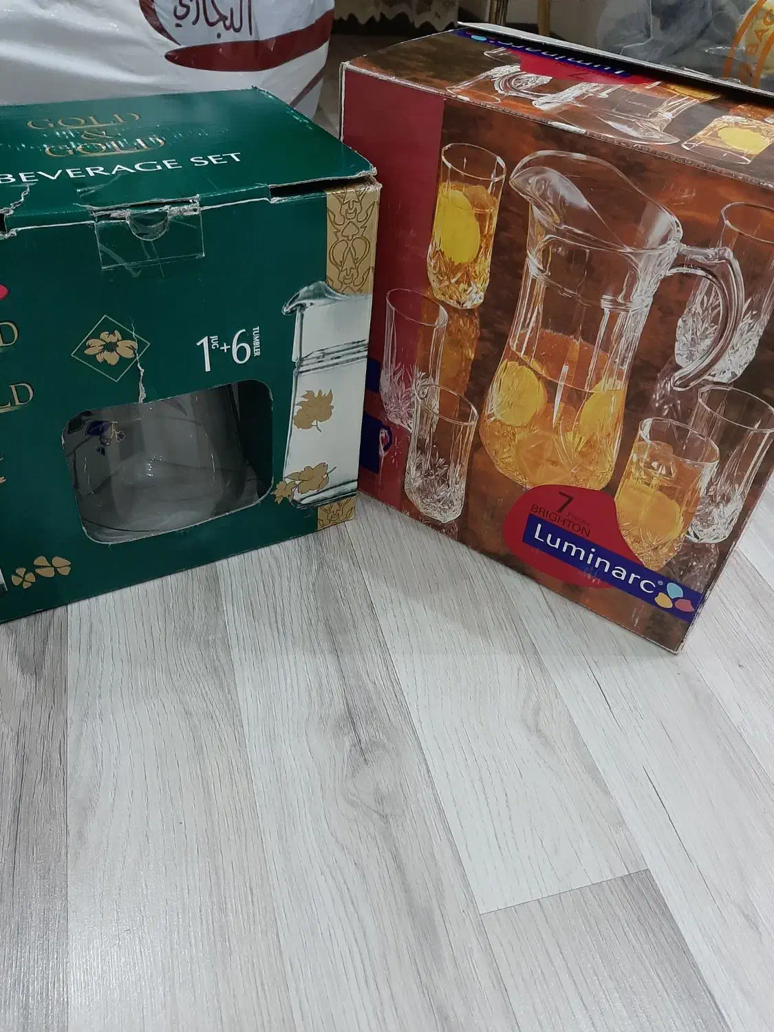 دو دست پارچ و لیوان نو و بدون استفاده|ظروف سرو و پذیرایی|خوی, |دیوار