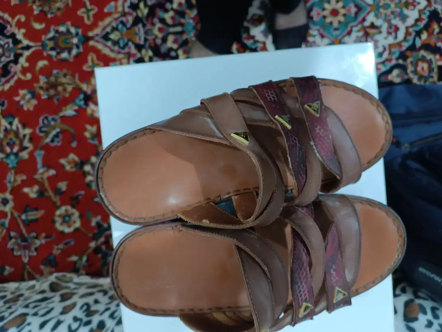 دمپایی چرمی النفیس سایز ۴۰|کیف، کفش، کمربند|برازجان, |دیوار