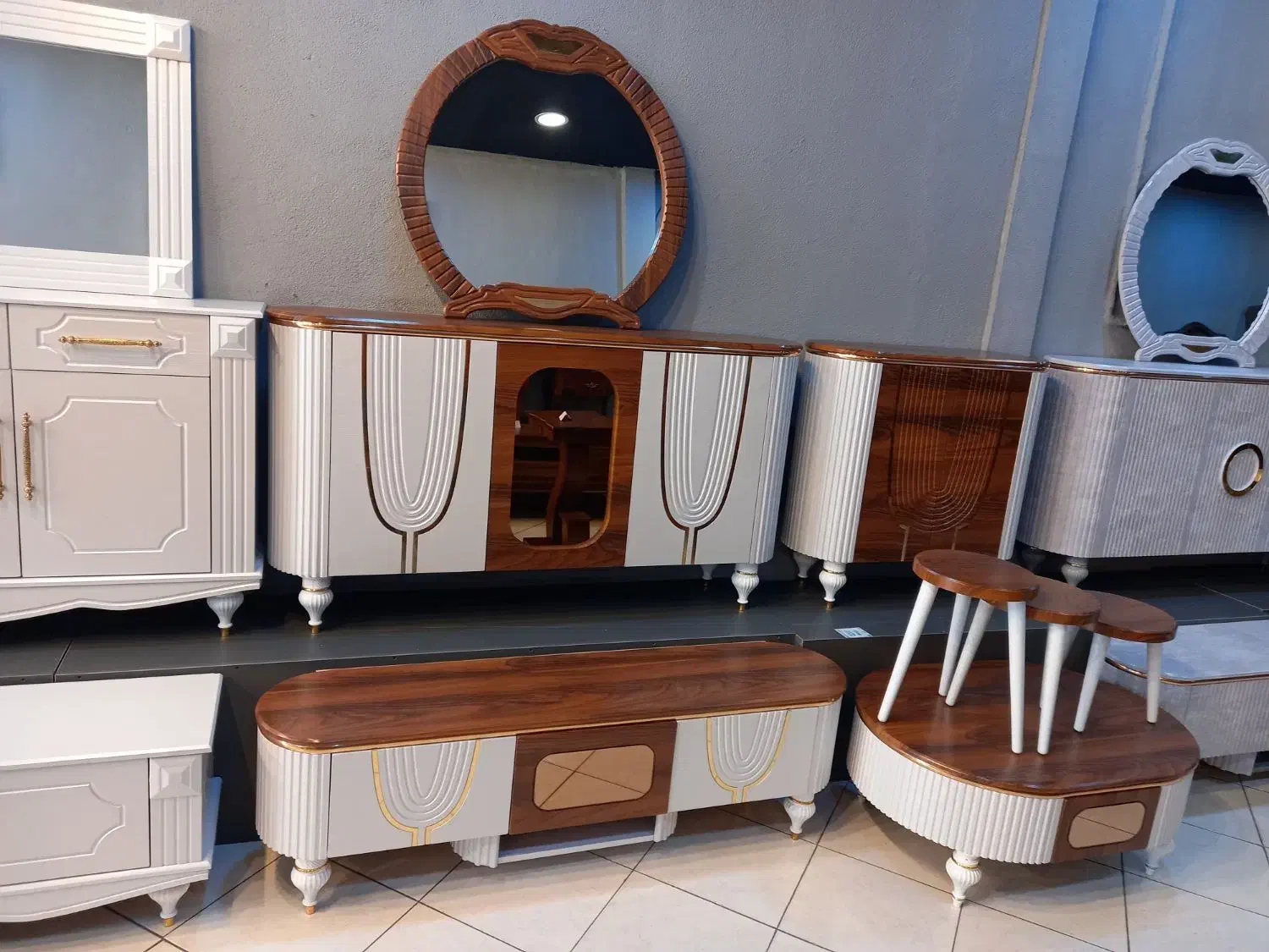 اینه کنسول جاکفشی ام دی اف|بوفه، ویترین، کنسول|پرند, فاز ۳|دیوار