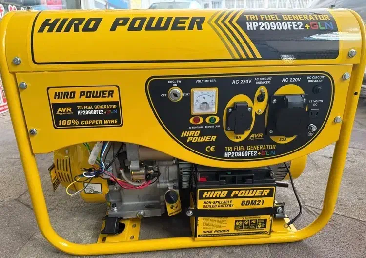 موتوربرق9/5کیلووات دوگانه سوزهیروپاورمدلHP20900FE2|ماشینآلات صنعتی|شیراز, سفیرشمالی|دیوار