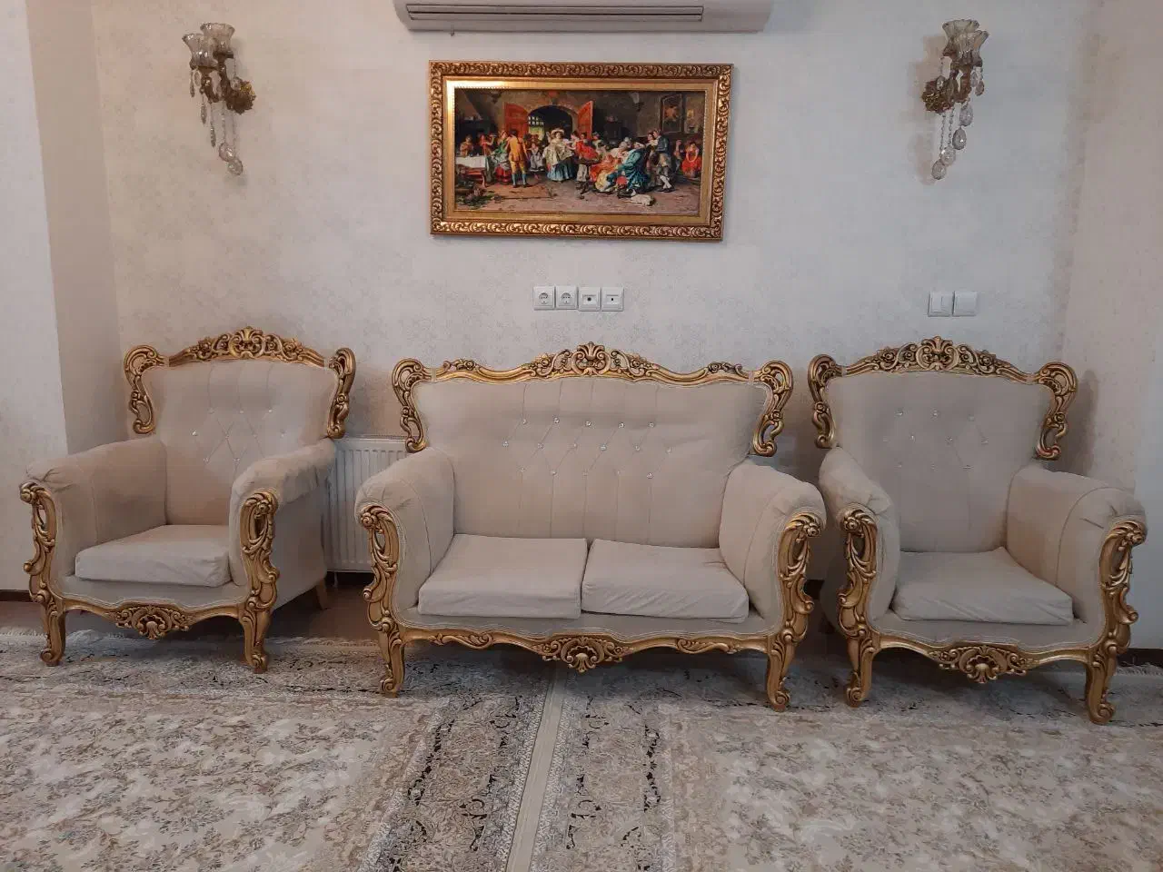 مبل راحتی|مبلمان خانگی و میز عسلی|قم, باجک دو|دیوار