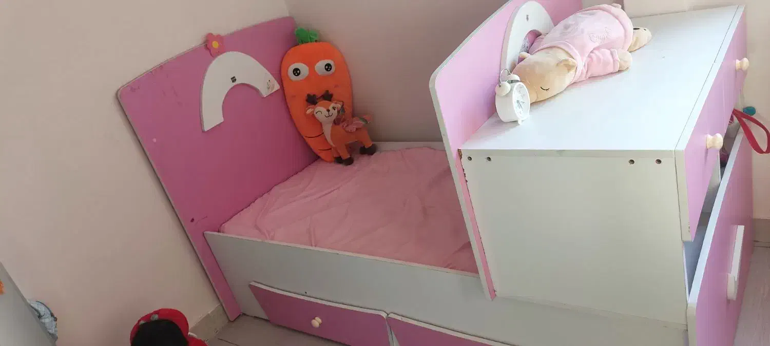 تخت دومنظوره دارای گارد محافظ ،ویترین میزصندلی|تخت و صندلی بچه|رشت, پل تالشان|دیوار