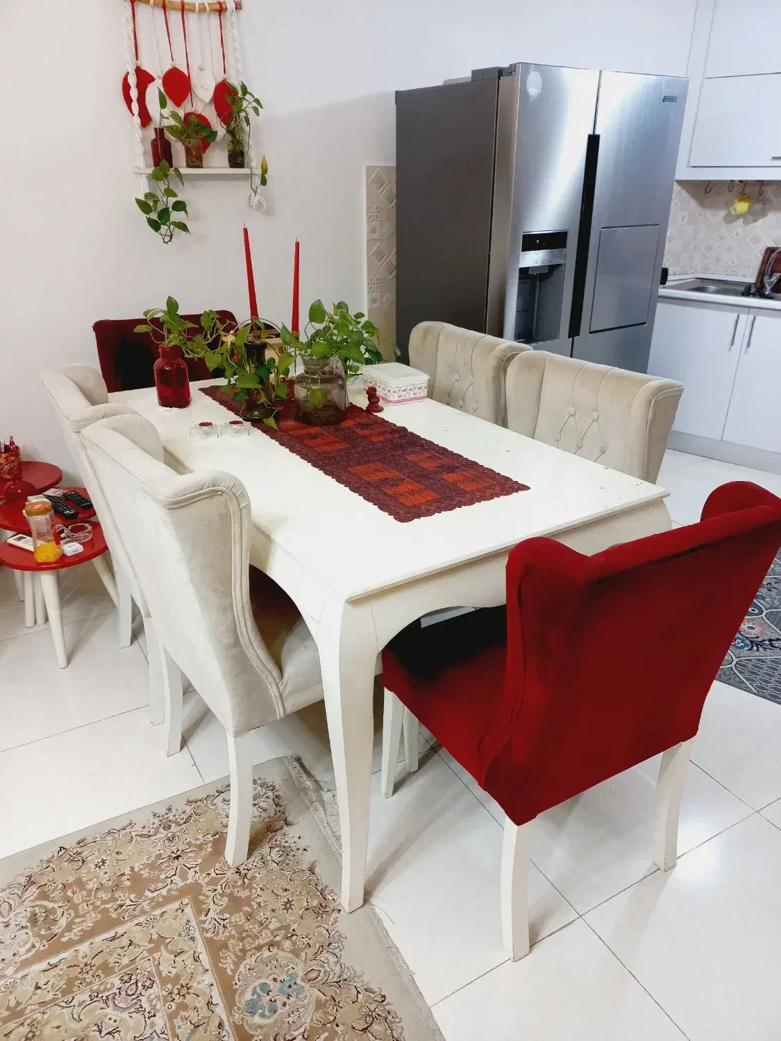 میز نهار خوری 6 نفره|میز و صندلی غذاخوری|رشت, معلولین|دیوار