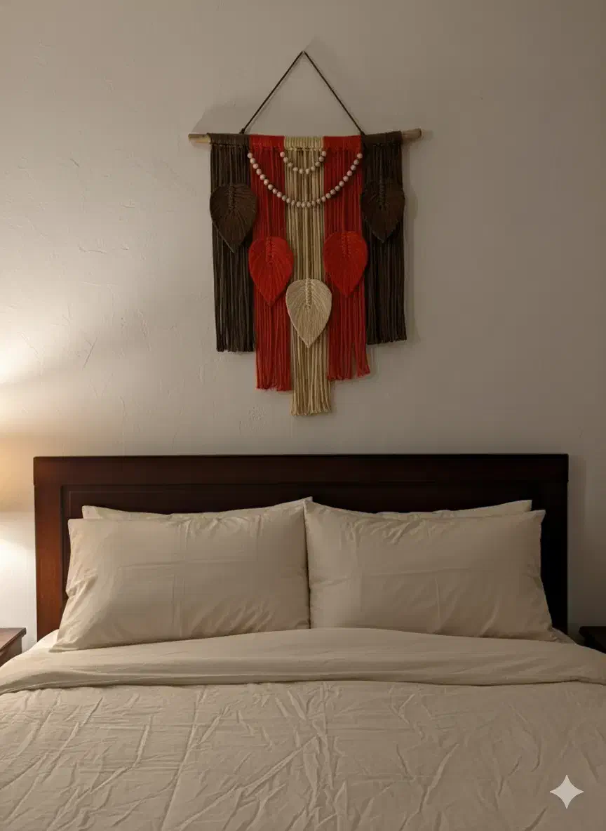 دیوارکوب مکرومه|صنایع دستی و سایر لوازم تزئینی|قم, ارم|دیوار