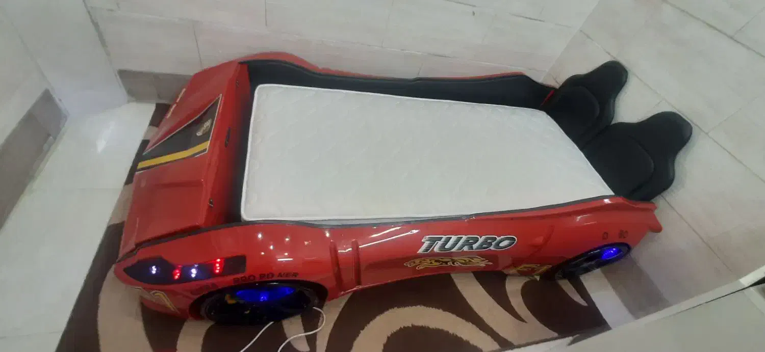 تخت ماشین موزیکال فلش خور کنترل ،تشک ،نونو|تخت و صندلی بچه|تهران, باشگاه نفت|دیوار