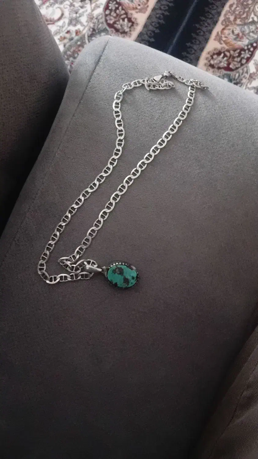 زنجیر واویز فیروزه|جواهرات|اراک, |دیوار