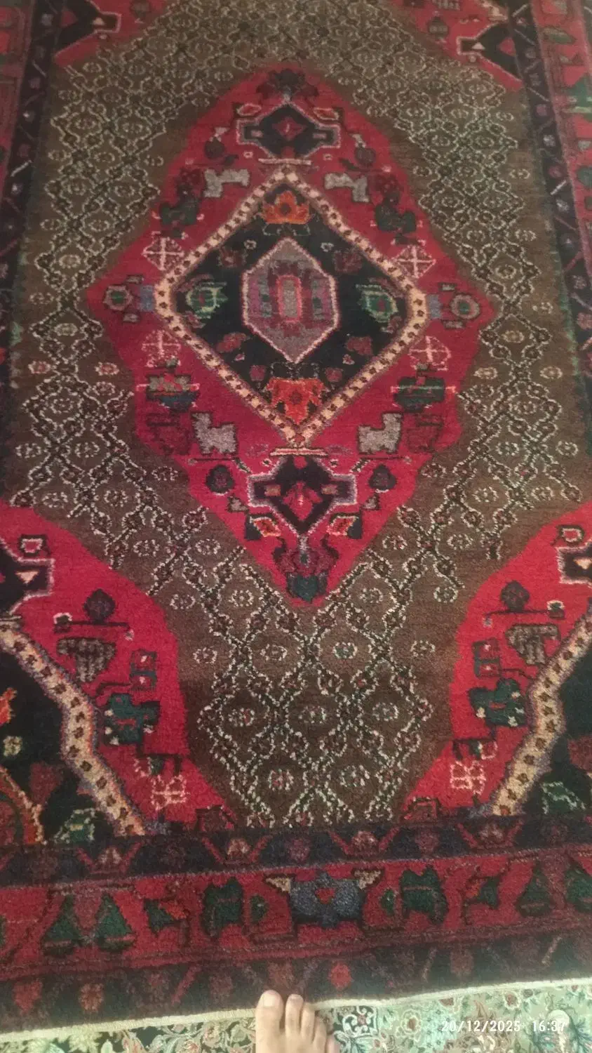 فرش دستباف قدیمی قدمت 50سال ب بالا دوتا|فرش|کرمانشاه, |دیوار