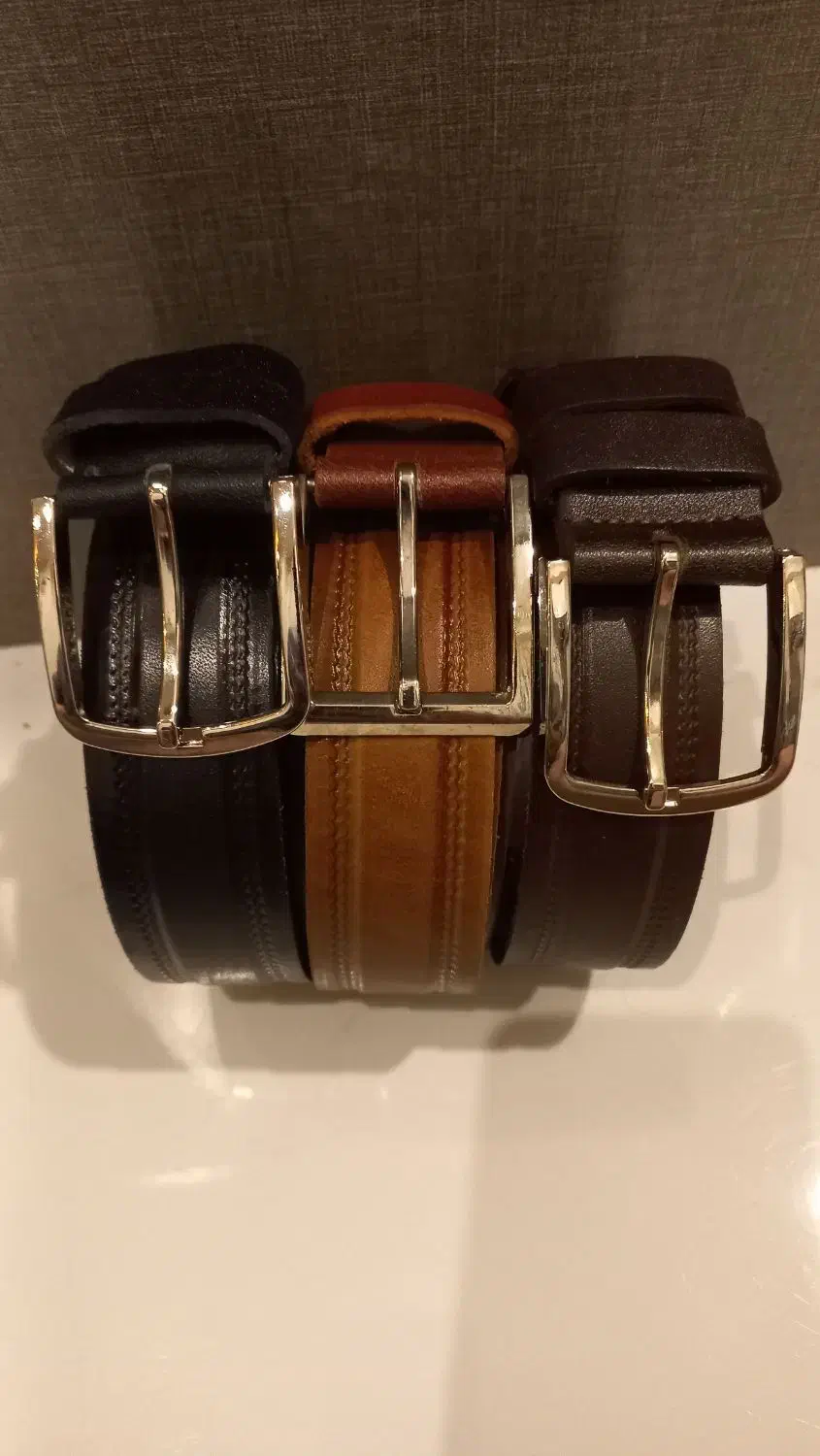 کفش تبریزی کمربند چرم مشکی عسلی قهوه ای|کیف، کفش، کمربند|تهران, شهید اسدی|دیوار