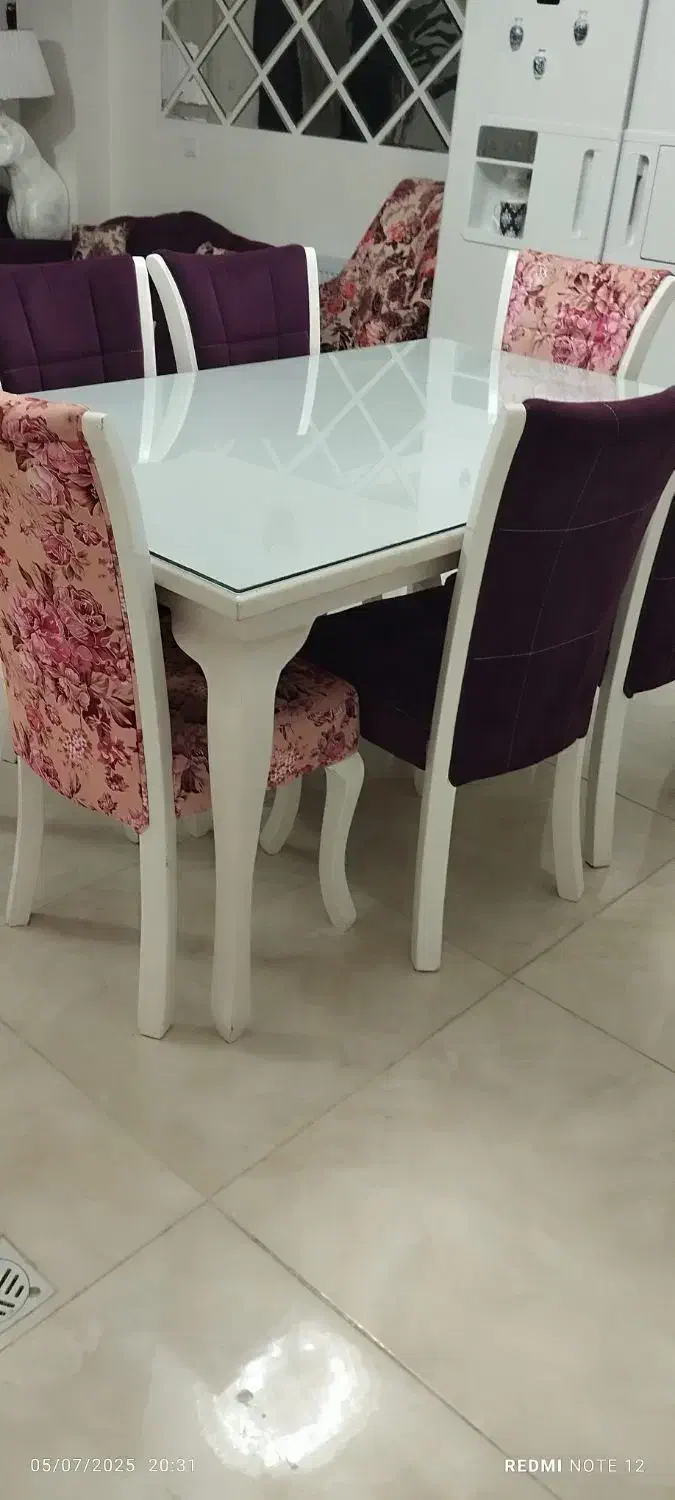 میز غذا خوری ۶نفره|میز و صندلی غذاخوری|ایلام, |دیوار