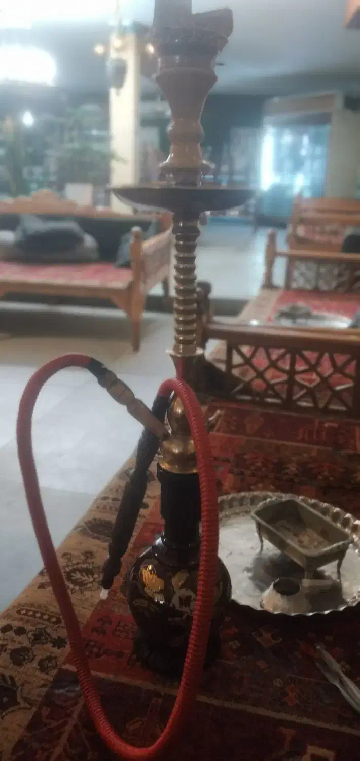 قلیان برنجی قلیون چوبی|زیورآلات و اکسسوری|ماهدشت, |دیوار