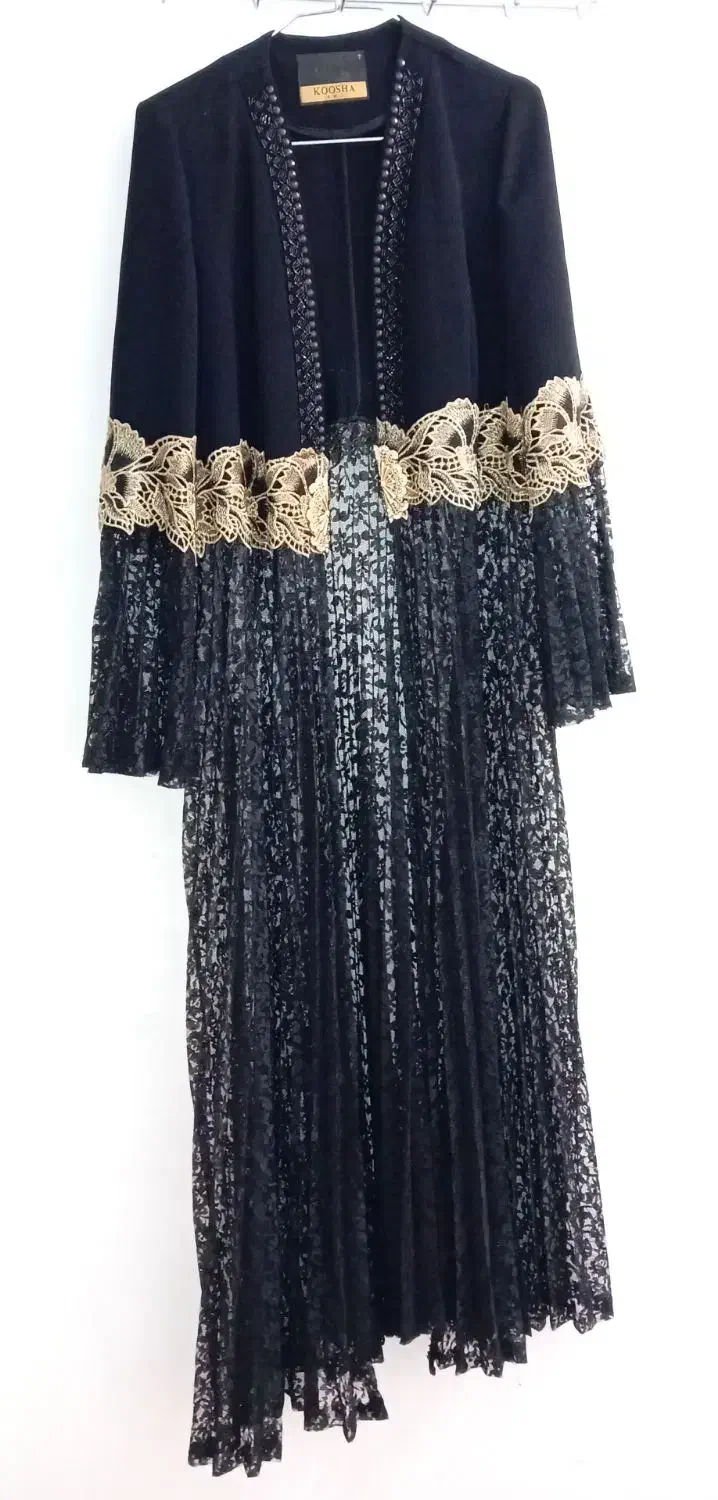 مانتو مجلسی بلند، مشکی ،دو تیکه|لباس|قم, باجک یک|دیوار