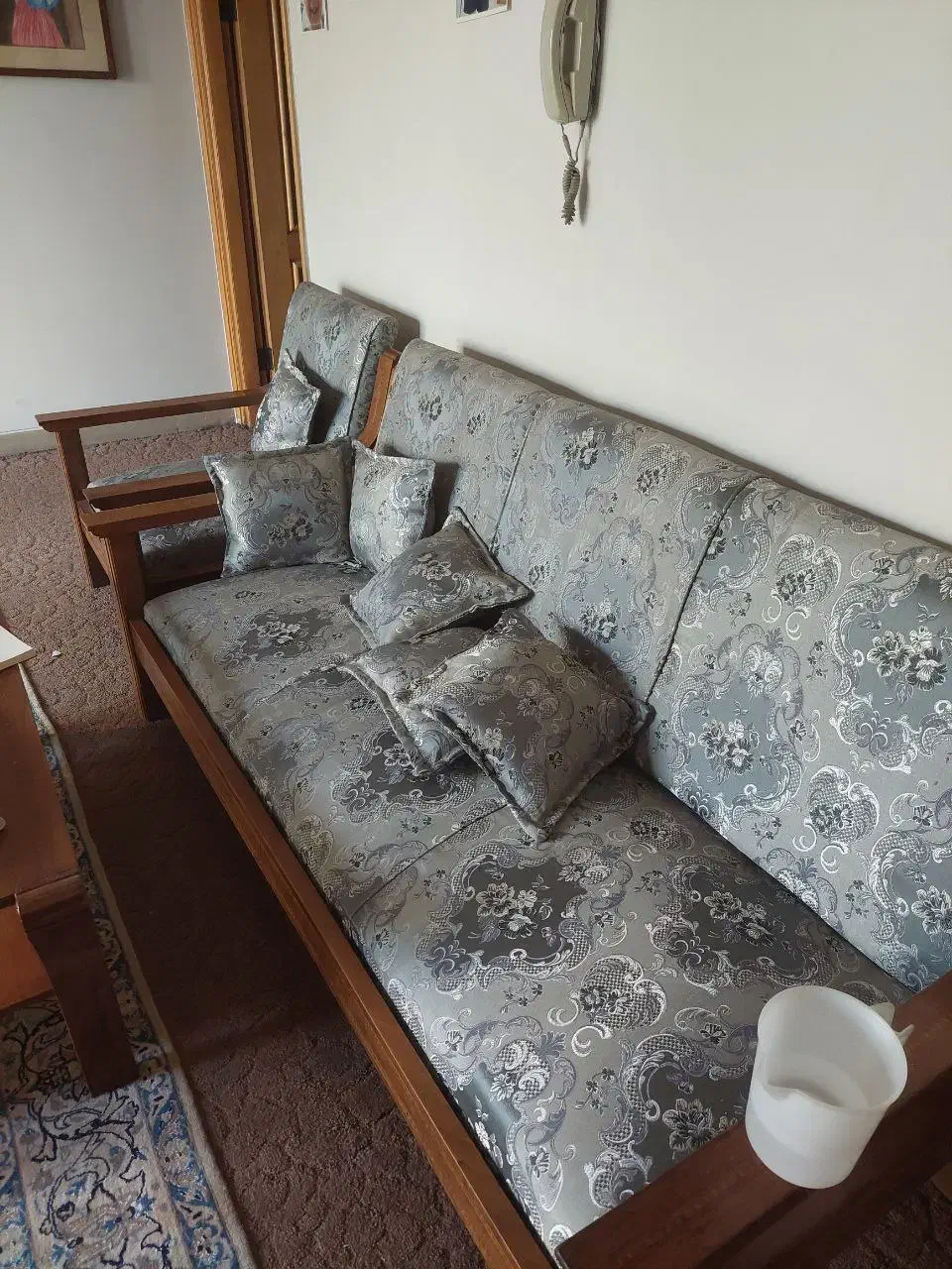 ست مبل کار چاییچی با میز ناهار خوری و ۸ صندلی|مبلمان خانگی و میز عسلی|اصفهان, باغ دریاچه|دیوار