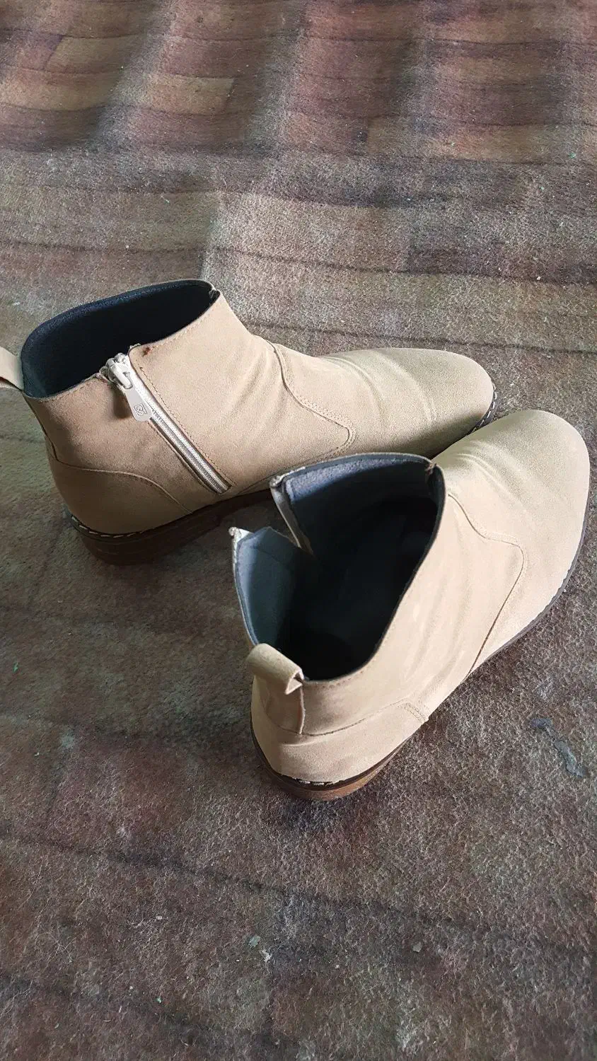 نیم بوت چرم مصنوعی سایز ۴۲-41 نسکافه ای|کیف، کفش، کمربند|درگز, |دیوار