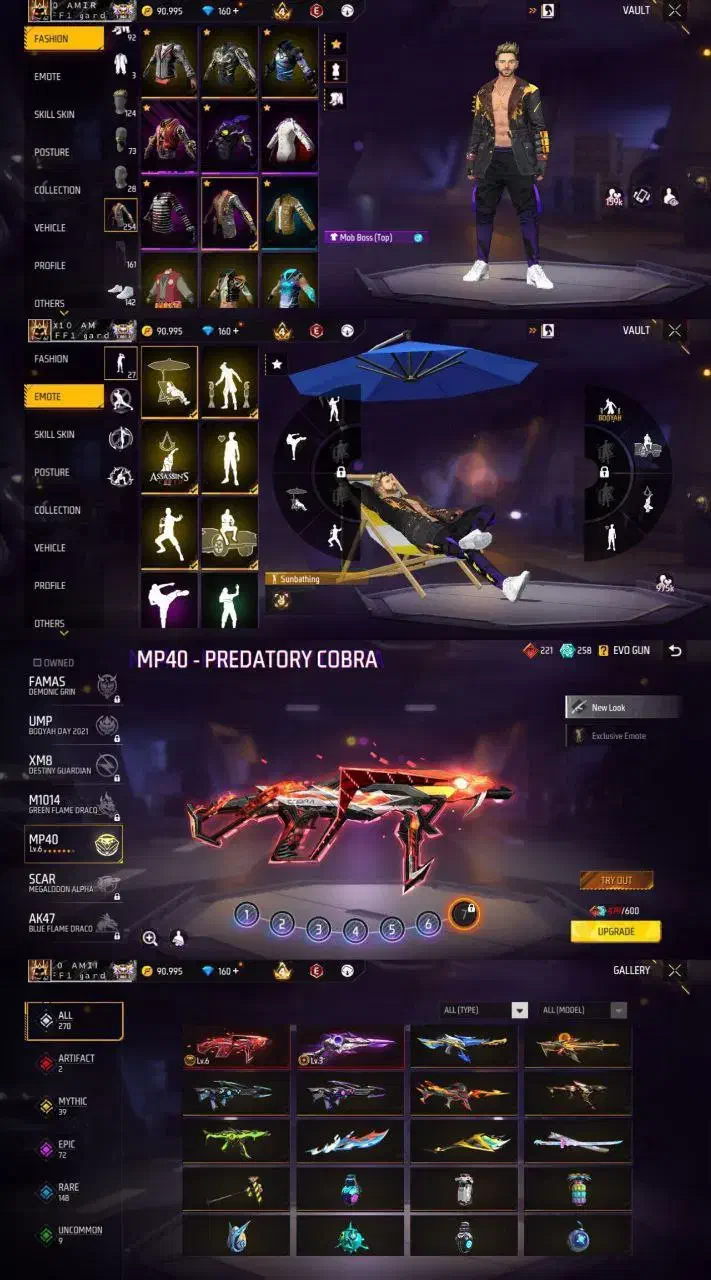 اکانت فری فایر|کنسول، بازی ویدئویی و آنلاین|گالیکش, |دیوار