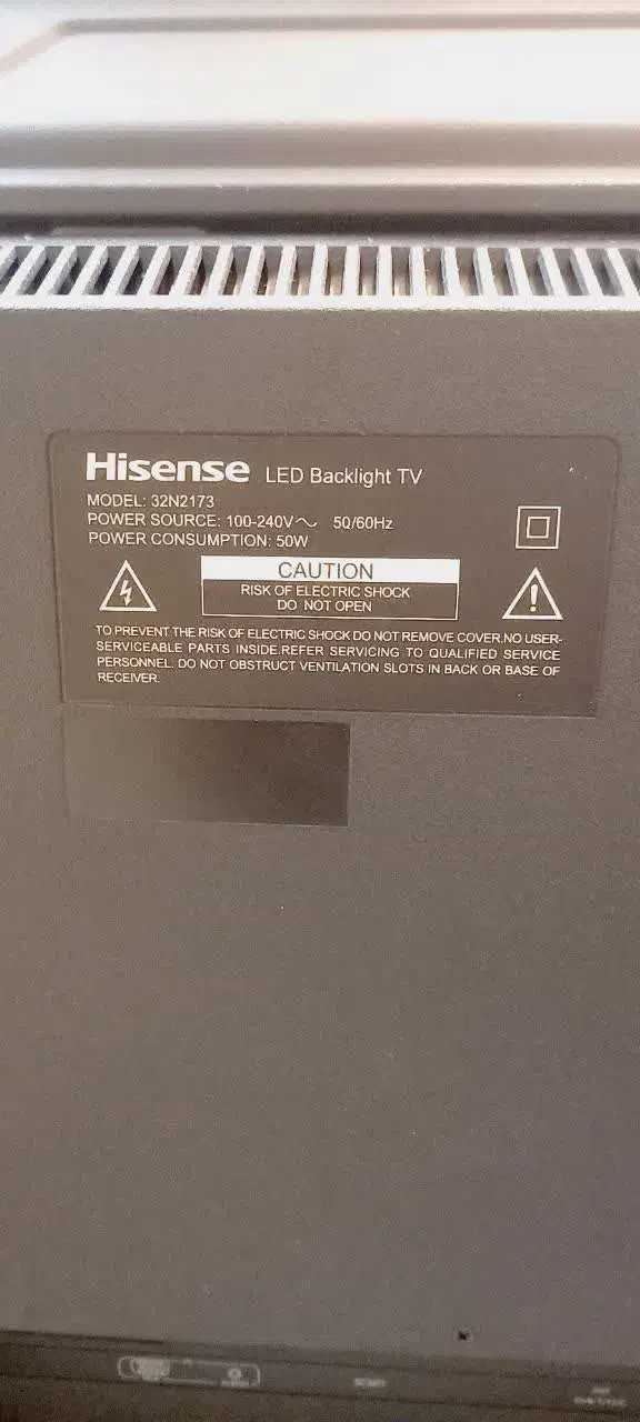 تلویزیون ال ای دی ۳۲ هایسنس|تلویزیون و پروژکتور|ری, شهادت|دیوار