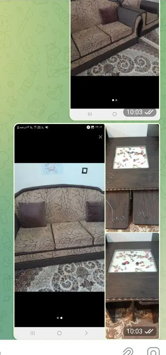 مبلمان ومیزوعسلی|مبلمان خانگی و میز عسلی|نهاوند, |دیوار