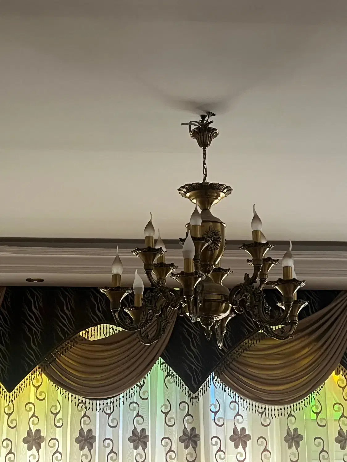 لوستر تمام برنج|لوستر و چراغ آویز|اصفهان, مهرآباد|دیوار