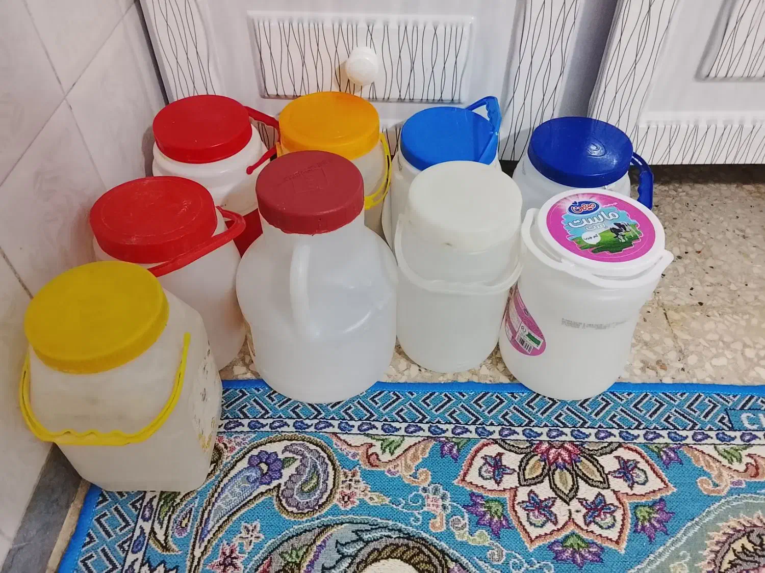 دبه ماستی تمییز|ظروف نگهدارنده، پلاستیکی، یکبارمصرف|سمنان, |دیوار