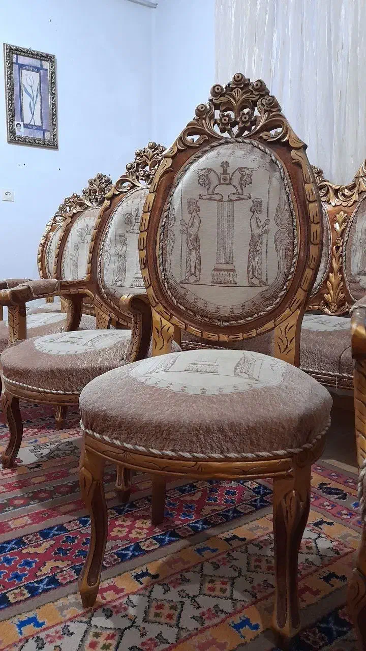 مبلمان سلطنتی چوب|مبلمان خانگی و میز عسلی|ساری, |دیوار
