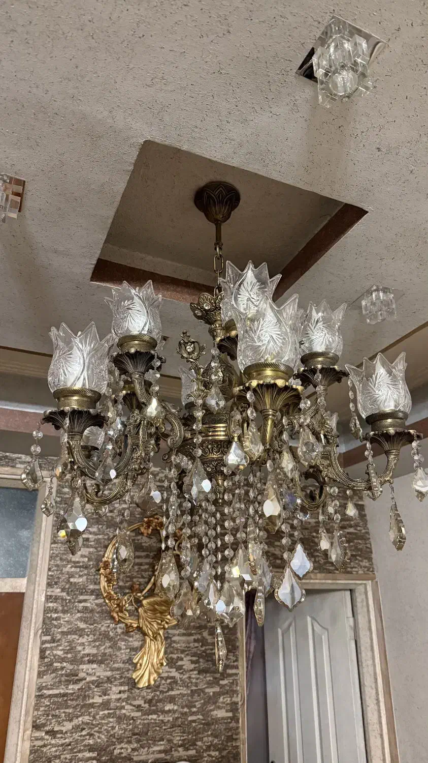 لوستر برنز|لوستر و چراغ آویز|اردبیل, |دیوار