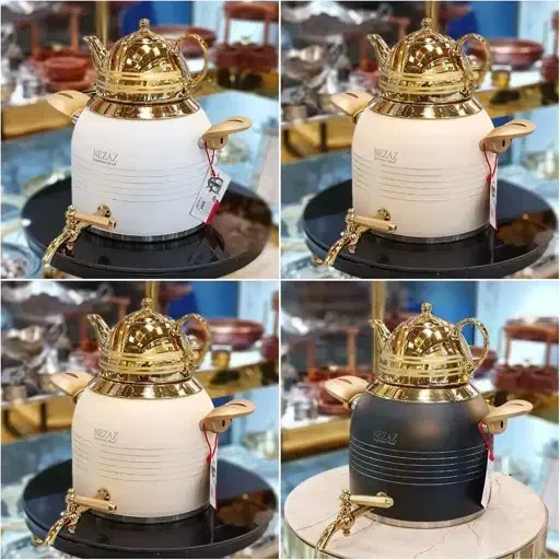 طرح ماربل کتری قوری سنگی استیل مدل جدید 2025 اقساط|قوری، کتری، قهوه‌ساز دستی|یزد, |دیوار