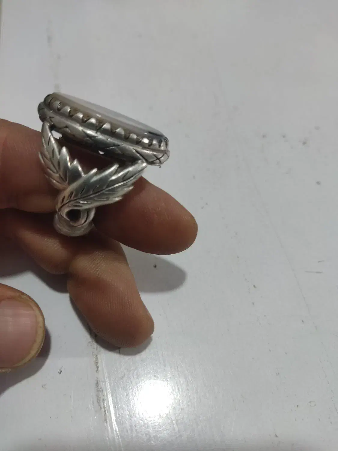 انگشتر نقره نگین شجر  خاص پسند|جواهرات|مشهد, نوید|دیوار