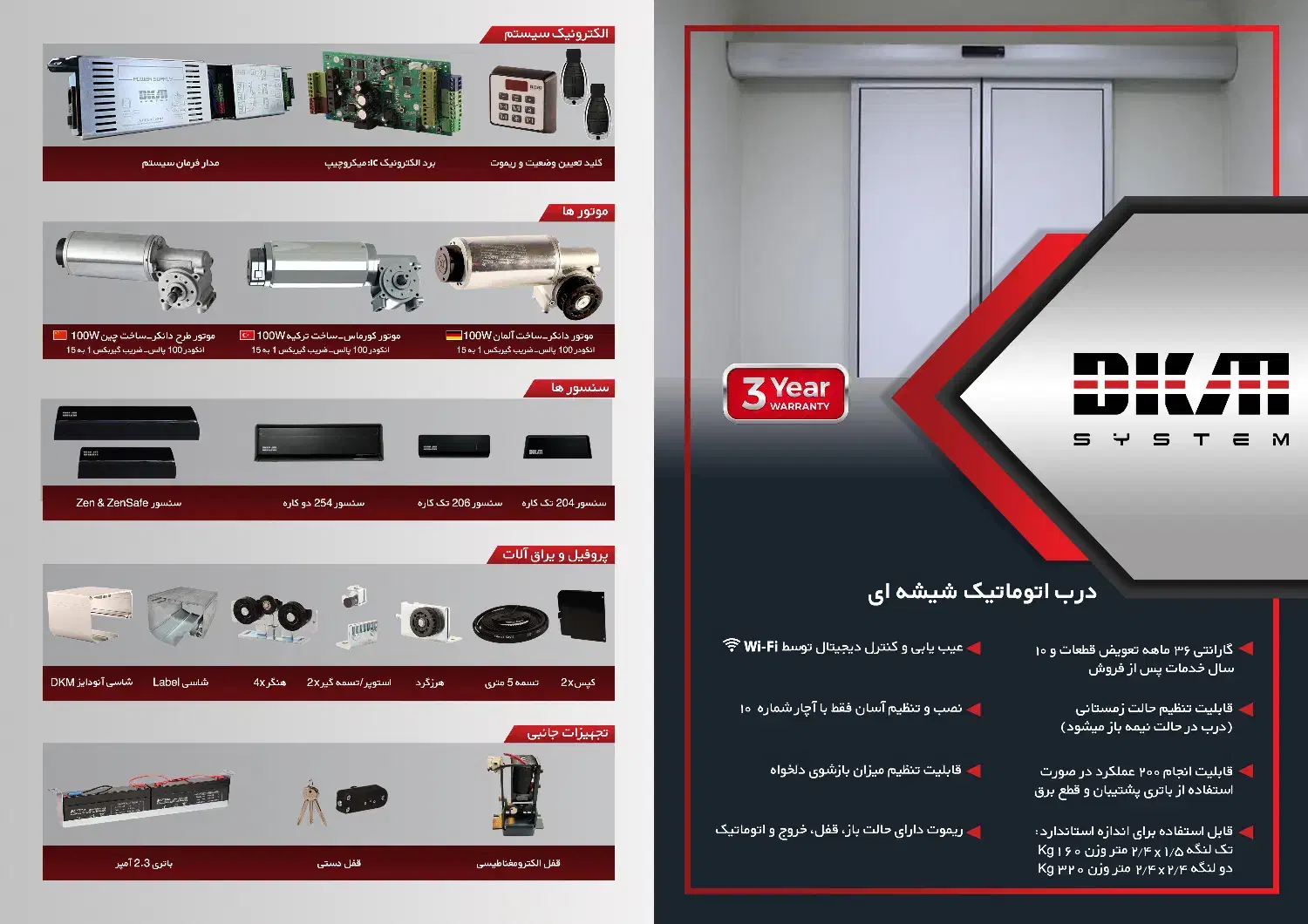 درب اتوماتیک شیشه ای DKM|مصالح و تجهیزات ساختمان|تهران, دریا|دیوار