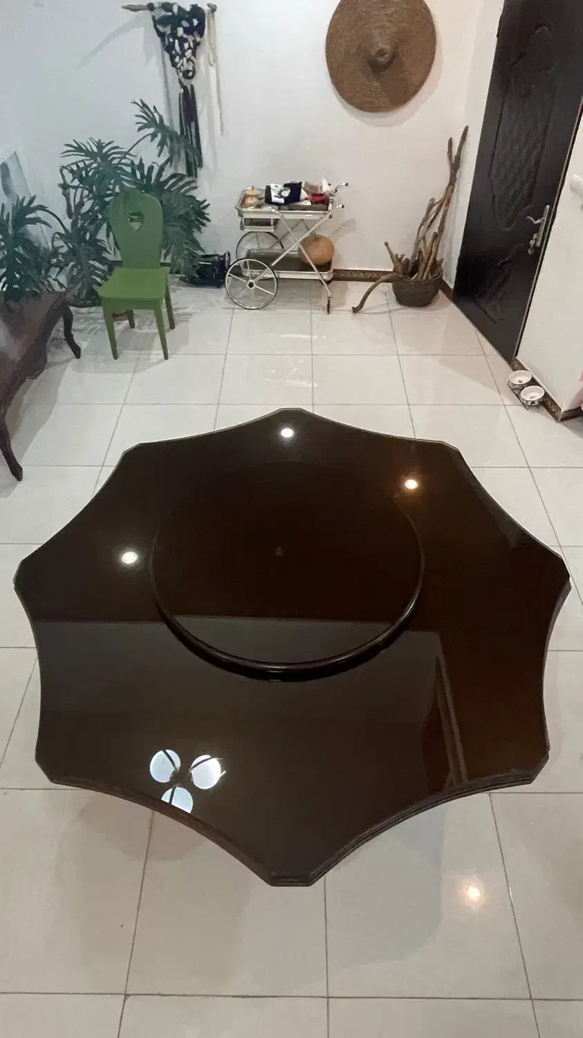 میز ۸ نفره با صفحه گردان|میز و صندلی غذاخوری|رشت, خمیران زاهدان|دیوار